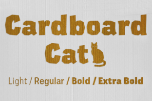 Cardboard: The Edgy and Fun Display Font That Adds a Sweet Touch to Your Designs