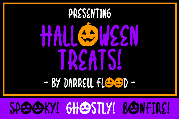 Halloween Treats: A Spooky Yet Cute Font for Creative Projects