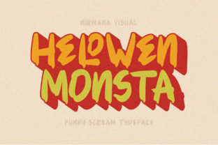Helowen Monsta: The Retro Halloween Font That Brings Fun to Your Designs