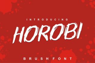 Horobi: A Bold, Raw Display Font for Creative Expression
