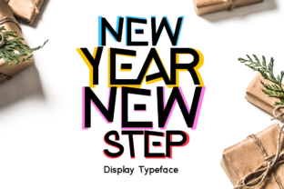 New Year New Step: A Creative Font for Fresh Beginnings