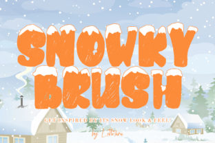Snowkybrush: A Winter-Themed Display Font That Captures the Magic of Snow