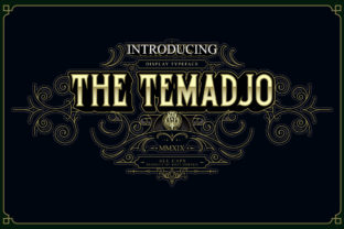 Temadjo: A Timeless Display Font for Eye-Catching Designs