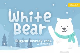 White Bear: A Whimsical Font for Winter Crafts and Beyond